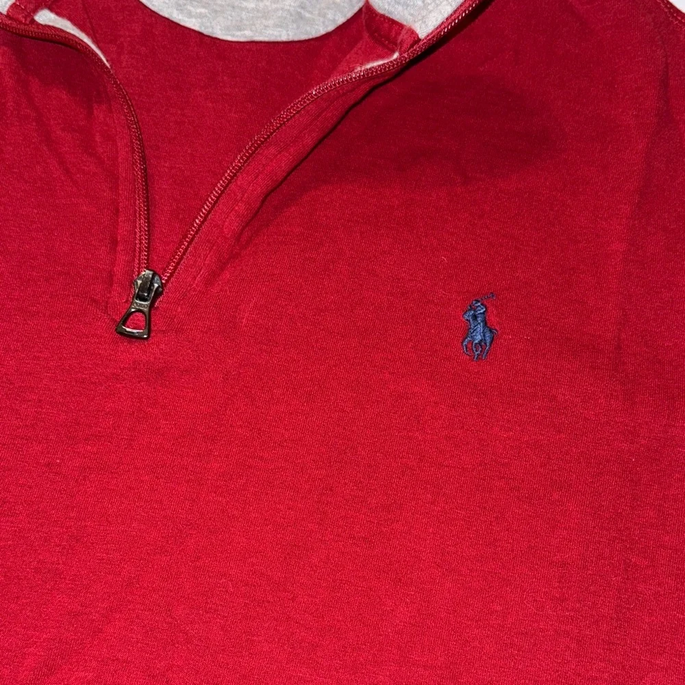 Men’s Polo Ralph‎ Lauren Red Quarter-Zip Pullover XXL